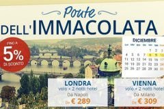 Offerte viaggi per il Ponte dell’Immacolata da 82€